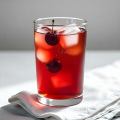 glass of cherry juice