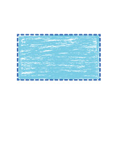 Rectangular text frame, highlighter, die,