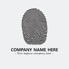 Fingerprint logo company design vector illustration