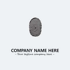 Fingerprint logo company design vector illustration