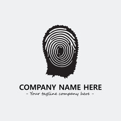 Fingerprint logo company design vector illustration