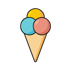 ice cream vector illustration