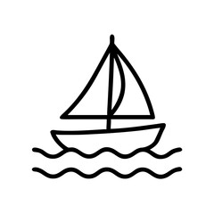 ship on a white background