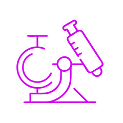 vector illustration of a chemistry icon