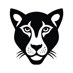 Cheetah Head Animal Vector Silhouette