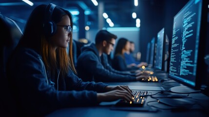 Security awareness training and education are depicted with an image showing employees engaged in cybersecurity awareness programs.