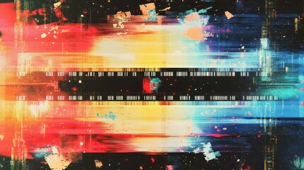 Abstract colorful background with grunge texture and modern artistic style.