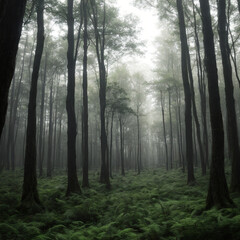 Obraz premium Into the Heart of the Woods