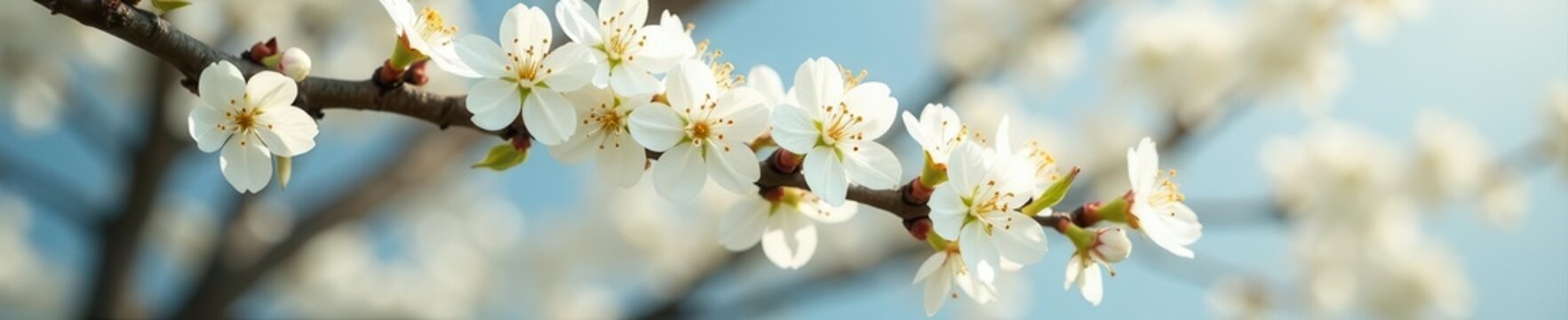White blossoms cover branches of a bird cherry tree , pure, bloom, elegant