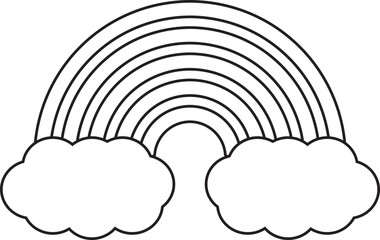 Rainbow Outline
