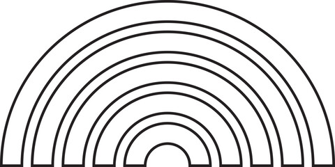 Rainbow Outline