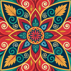 Beautiful mandala art vector