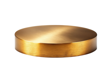 Luxury Gold Pedestal: Elegant Product Display Stand for Premium Brands, Showcase Your Exclusive on transparent background