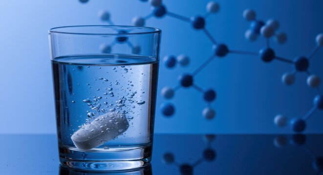 Dissolving Tablet in Water: A Microscopic View of Medicine Science and Chemistry