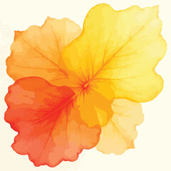 red orange gradient colour leaves