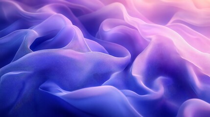 Fototapeta premium Shimmering abstract textile waves cascade dynamically