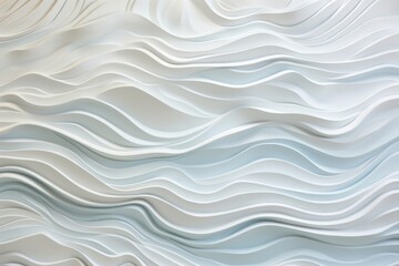 Fototapeta premium Abstract white wave pattern background