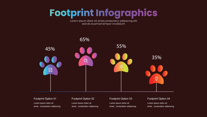 Footprint infographic design
