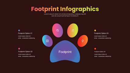 Footprint infographic design