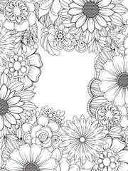 Artistic Flower Mandala Illustration