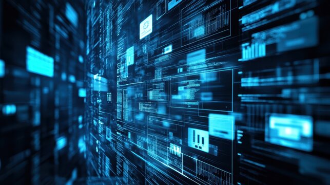 The concept of data lifecycle management strategies with an image showcasing the various stages of managing data from creation to archival and disposal.