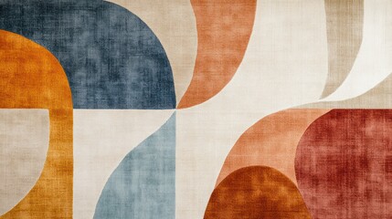 Abstract art, geometric shapes, textured background, wall decor