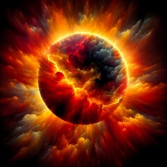 Cosmic Inferno: The Blazing Abyss
