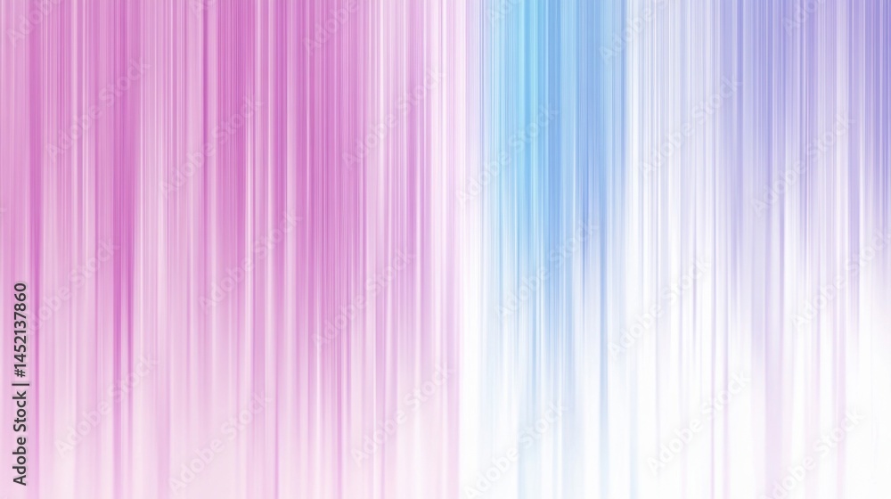 Poster colorful abstract pattern creating a soothing atmosphere with blue and pink vertical lines