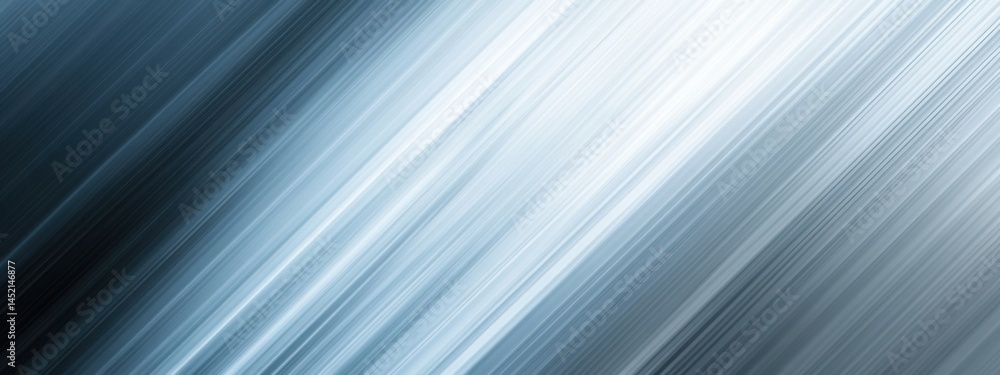 Poster abstract blue and silver diagonal lines create a modern and dynamic background effect with a sense o