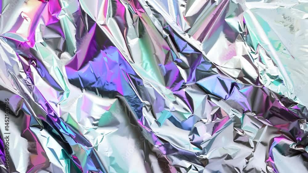 Aufkleber this image features a shimmering foil texture showcasing a blend of vibrant colors and a glossy refl