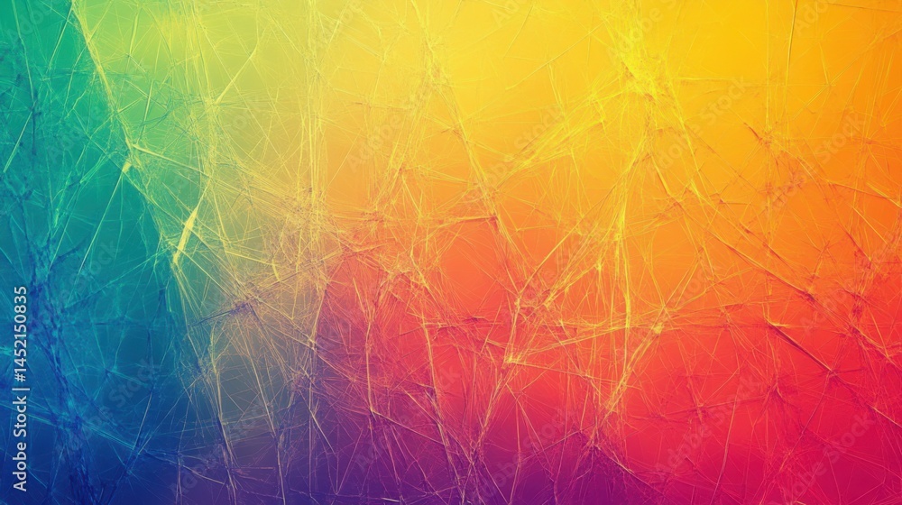 Poster colorful abstract background with vibrant hues and intricate patterns created through a digital medi