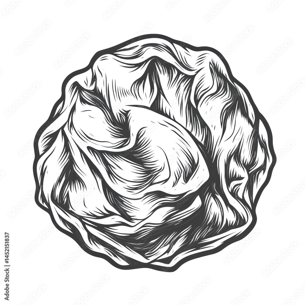 Poster abstract textural sphere drawing, isolated on transparent space, evokes an organic, dynamic sensibil