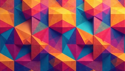 Abstract geometric shapes repeat flawlessly in vibrant hues , colorful texture, vector, fabric
