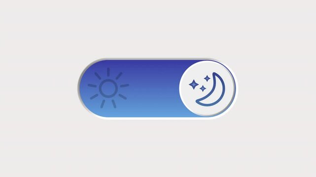 Day and night toggle switch with sun and moon icons