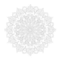 mandala design for coloring book, relaxing and easy mandala art for tattoo design, vector mandala design
