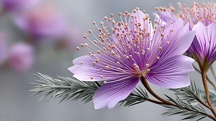 Obraz premium Stunning Close Up of Delicate Lavender Flowers with Fine Details Nature Photography