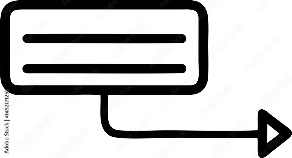 Aufkleber structured data stream flowing ahead onward