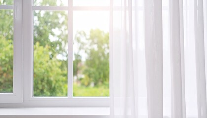 Fototapeta premium 美しい窓辺の観葉植物