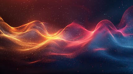 Obraz premium Dive into creativity with a unique abstract design featuring a dark orange, yellow, and blue gradient backdrop, Ai Generative.