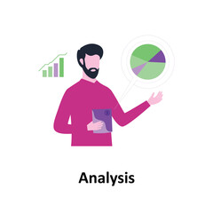 Analysis Vector illustration which can easily modify or edit