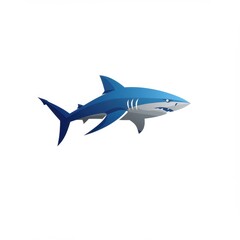 Obraz premium Cartoon shark illustration