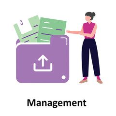Management Vector illustration which can easily modify or edit