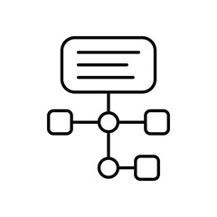 Fototapeta premium Work Flow Vector icon