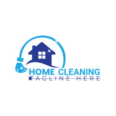 Home repair logo design, home cleaning logo