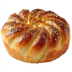 Fototapeta premium Delicious Golden Brown Poppy Seed Bread Loaf Baked to Perfection Artisan Bakery Product
