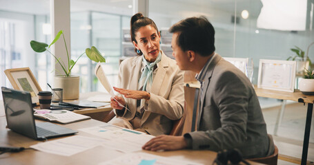Collaboration, documents and meeting with business people in office for development or discussion....
