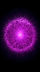 Vibrant Purple Energy Burst Abstract Background Design for Digital Projects