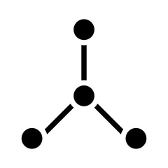 molecule glyph icon