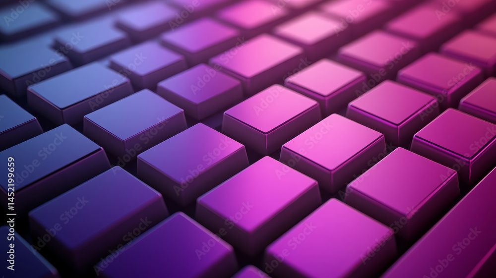 Aufkleber colorful abstract keyboard keys create vibrant and minimalist design