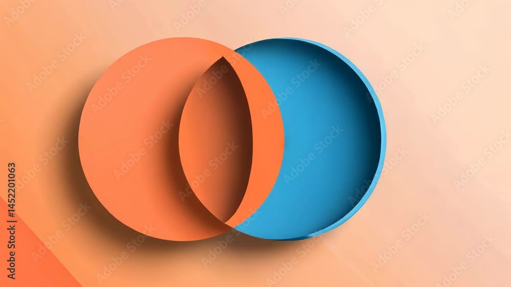 Poster abstract overlapping circles: a study in contrast and harmony